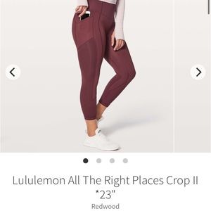 Lululemon women’s legging with pockets size 6 - all the right places